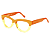 Óculos de Grau Gustavo Eyewear G73 1 Laranja e amarelo. Hastes laranja. - Imagem 3