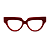 Óculos de Grau Gustavo Eyewear G40 4 em vinho opaco e hastes Animal Print. - Imagem 1