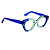 Óculos de Grau Gustavo Eyewear G70 3 em tons de azul. - Imagem 2