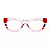 Óculos de Grau Gustavo Eyewear G73 2 Lilás, vermelho e violeta. Hastes em Animal Print - Imagem 1