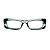 Óculos de Grau Gustavo Eyewear G35 2 em acqua e preto. Hastes pretas. - Imagem 1