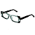 Óculos de Grau Gustavo Eyewear G35 2 em acqua e preto. Hastes pretas. - Imagem 3