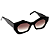 Óculos de Sol Gustavo Eyewear G92 1 preto com lentes marrom degrade. - Imagem 2