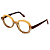 Óculos de Grau Gustavo Eyewear G121 2 Doce de Leite e fumê. Hastes marrom. Doce de Leite - Imagem 3