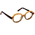 Óculos de Grau Gustavo Eyewear G121 2 Doce de Leite e fumê. Hastes marrom. Doce de Leite - Imagem 2