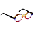 Óculos de Grau Gustavo Eyewear G121 3 multicolor e hates pretas. - Imagem 2
