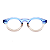 Óculos de Grau Gustavo Eyewear G29 10 em azul e fumê. Hastes azuis. Unisex - Imagem 1