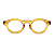 Óculos de Grau Gustavo Eyewear G29 7 caramelo e hastes fumê. Unisex - Imagem 1