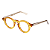 Óculos de Grau Gustavo Eyewear G29 7 caramelo e hastes fumê. Unisex - Imagem 3