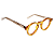 Óculos de Grau Gustavo Eyewear G29 7 caramelo e hastes fumê. Unisex - Imagem 2