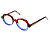 Óculos de Grau Gustavo Eyewear G121 4 em marrom e azul. Hates marrom. - Imagem 4