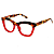 Óculos de Grau Gustavo Eyewear G69 1 em Animal Print e vermelho. Hastes Animal Print. - Imagem 3