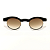 Óculos de Sol Gustavo Eyewear G02 1 em preto, branco e cinza. Hastes pretas e lentes degrade cinza. - Imagem 1
