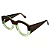 Óculos de Grau Gustavo Eyewear G60 1 Acqua e Marrom. Hastes marrom. - Imagem 3