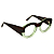 Óculos de Grau Gustavo Eyewear G60 1 Acqua e Marrom. Hastes marrom. - Imagem 2