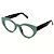 Óculos Gustavo Eyewear G93 1 verde com hastes pretas. - Imagem 3
