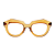 Óculos de Grau Gustavo Eyewear G37 8 Âmbar com hastes Animal Print. - Imagem 1