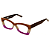 Óculos de Grau Gustavo Eyewear G81 5 Marrom, cinza e violeta. Hastes marrom. - Imagem 3