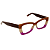 Óculos de Grau Gustavo Eyewear G81 5 Marrom, cinza e violeta. Hastes marrom. - Imagem 2