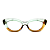 Óculos de Grau Gustavo Eyewear G103 5 Âmbar e acqua com hastes em Animal Print. - Imagem 1