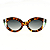 Óculos de Sol Gustavo Eyewear G25 1 Animal Print com listras. Lentes cinza degrade. - Imagem 2