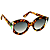Óculos de Sol Gustavo Eyewear G25 1 Animal Print com listras. Lentes cinza degrade. - Imagem 3