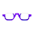 Óculos de Sol Gustavo Eyewear G164 1 Violeta e lentes lilás degrade. Novidades - Imagem 1
