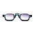 Óculos de Sol Gustavo Eyewear G164 3 Ciano e lentes cinza degrade. Novidades - Imagem 2