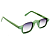 Óculos de Sol Gustavo Eyewear G164 4 Verdes e lentes cinza degrade. Novidades - Imagem 3