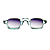 Óculos de Sol Gustavo Eyewear G164 6 Ciano, hastes pretas e lentes cinza degrade. Novidades - Imagem 2