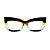 Óculos de Grau Gustavo Eyewear G168 4 Marrom, âmbar, amarelo e acqua. Hastes marrom. Murano - Imagem 1