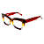 Óculos de Grau Gustavo Eyewear G168 4 Marrom, âmbar, amarelo e acqua. Hastes marrom. Murano - Imagem 3