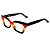 Óculos de Grau Gustavo Eyewear G167 3 Preto, vermelho, amarelo, caramelo e marrom. Hastes pretas. Murano - Imagem 3