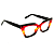 Óculos de Grau Gustavo Eyewear G167 3 Preto, vermelho, amarelo, caramelo e marrom. Hastes pretas. Murano - Imagem 2