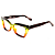Óculos de Grau Gustavo Eyewear G167 2 Marrom, verde, amarelo e laranja. Hastes marrom. Murano - Imagem 4