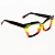Óculos de Grau Gustavo Eyewear G167 2 Marrom, verde, amarelo e laranja. Hastes marrom. Murano - Imagem 3