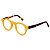 Óculos Gustavo Eyewear G77 1 Laranja com hastes Animal Print. - Imagem 4
