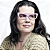 Óculos Gustavo Eyewear G87 1 Lilás com hastes pretas. - Imagem 1