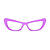 Óculos Gustavo Eyewear G87 1 Lilás com hastes pretas. - Imagem 2