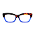 Óculos de Grau Gustavo Eyewear G104 1 Animal Print e azul. Hastes Animal Print. Unisex - Imagem 2