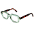 Óculos de Grau Gustavo Eyewear G102 2 Acqua com hastes Animal Print. Unisex. - Imagem 4