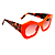 Óculos de Sol Gustavo Eyewear G108 4 Vermelho - Imagem 2