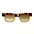 Óculos de Sol Gustavo Eyewear G64 2 Animal Print e Nude. Modelo unisex - Imagem 1