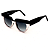 Óculos de Sol Gustavo Eyewear G40 1 Preto, branco e cinza. Lentes cinza degrade. - Imagem 3