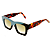 Óculos de Sol Gustavo Eyewear G64 2 em tons de verde, hastes Animal Print e lentes marrom. Modelo Unisex - Imagem 3