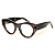 Óculos Gustavo Eyewear G119 1 Cinza com as hastes pretas. Black November. - Imagem 3
