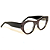 Óculos Gustavo Eyewear G119 1 Cinza com as hastes pretas. Black November. - Imagem 2