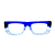 Óculos de Grau Gustavo Eyewear G80 2 em tons de azul. - Imagem 1