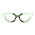 Óculos de Grau G71 9 Tons de verde e hastes pretas. Black November. - Imagem 1
