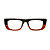 Óculos de Grau Gustavo Eyewear G80 3 Marrom e caramelo, hastes Animal Print. Black November. - Imagem 1